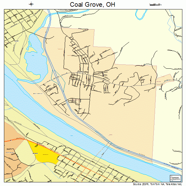 Coal Grove, OH street map