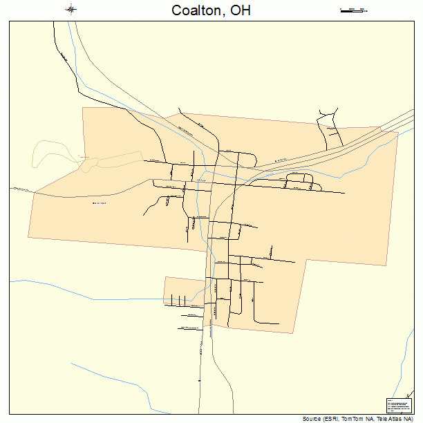Coalton, OH street map