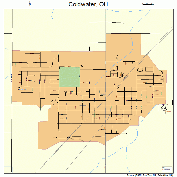 Coldwater, OH street map