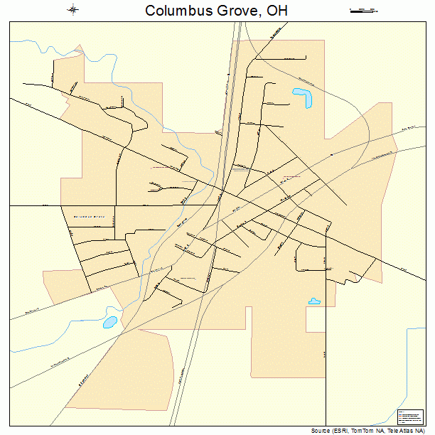 Columbus Grove, OH street map