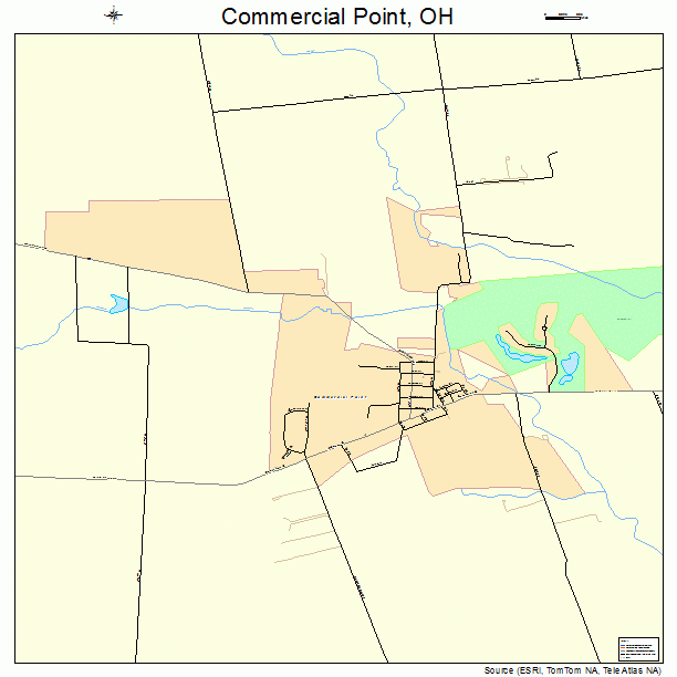 Commercial Point, OH street map