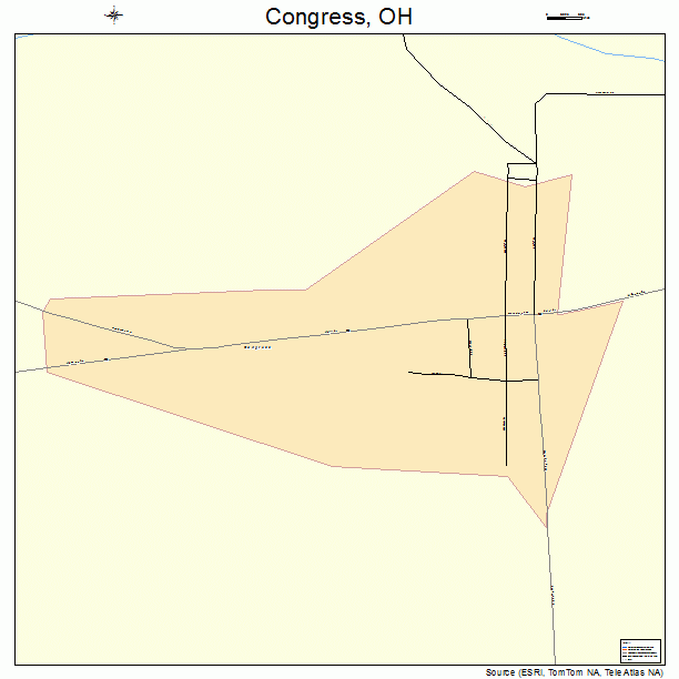 Congress, OH street map