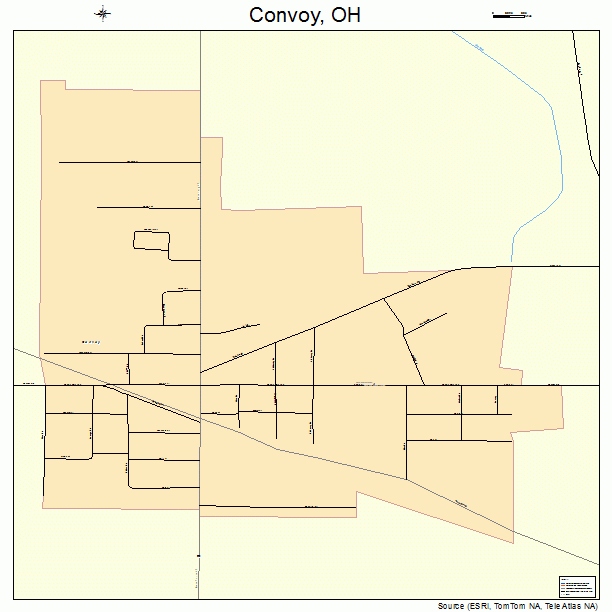 Convoy, OH street map