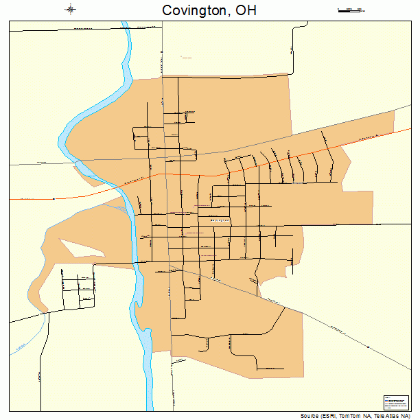 Covington, OH street map