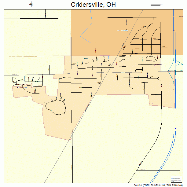 Cridersville, OH street map