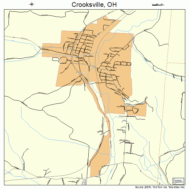 Crooksville, OH street map