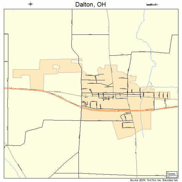 Dalton, OH street map