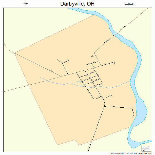 Darbyville, OH street map