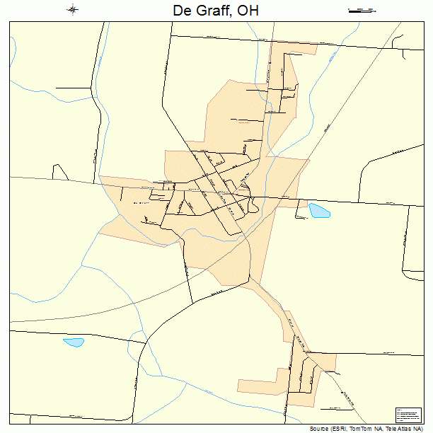 De Graff, OH street map