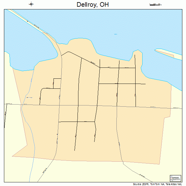 Dellroy, OH street map
