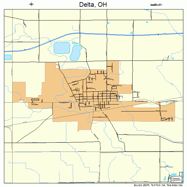Delta, OH street map