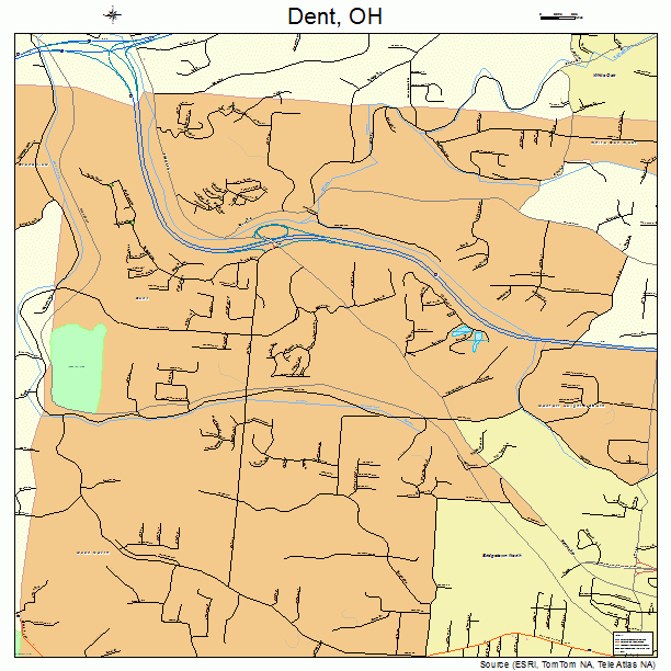 Dent, OH street map