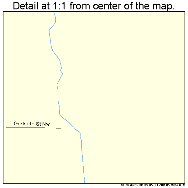 Champion Heights, Ohio road map detail