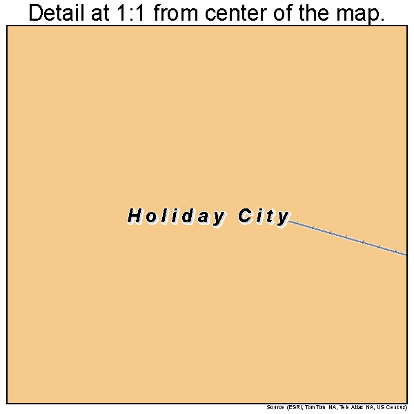 Holiday City, Ohio road map detail