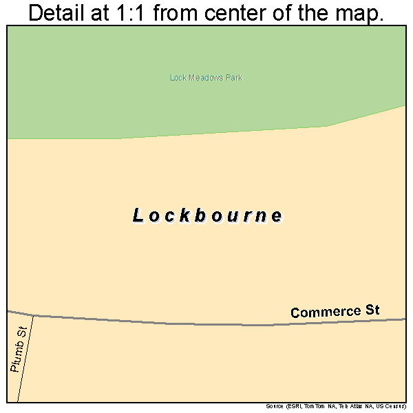Lockbourne, Ohio road map detail