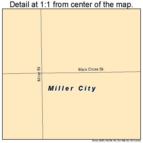 Miller City, Ohio road map detail