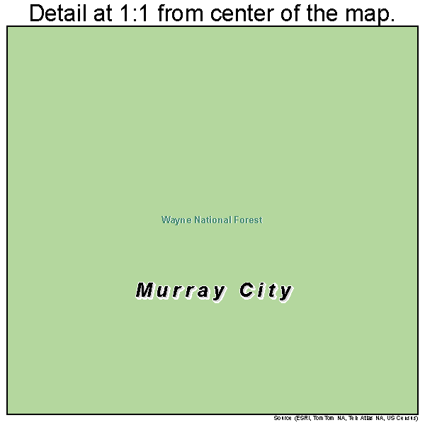 Murray City, Ohio road map detail