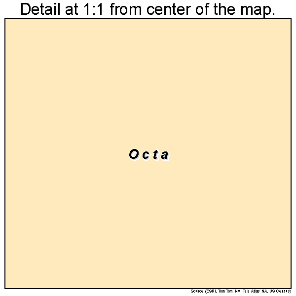 Octa, Ohio road map detail