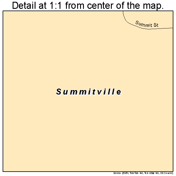 Summitville, Ohio road map detail