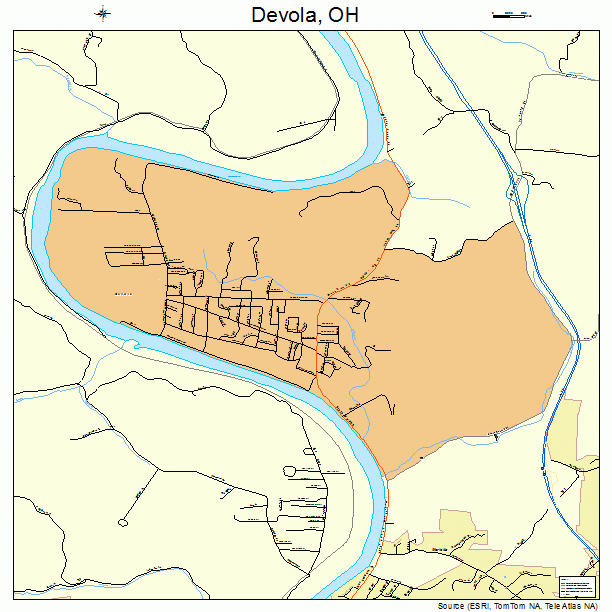 Devola, OH street map