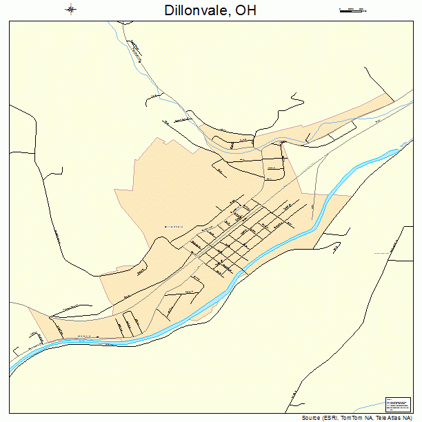 Dillonvale, OH street map