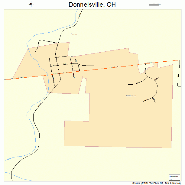 Donnelsville, OH street map