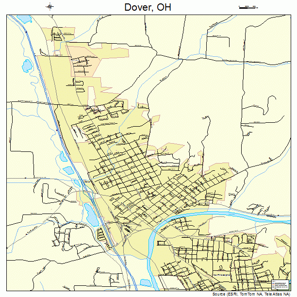 Dover, OH street map