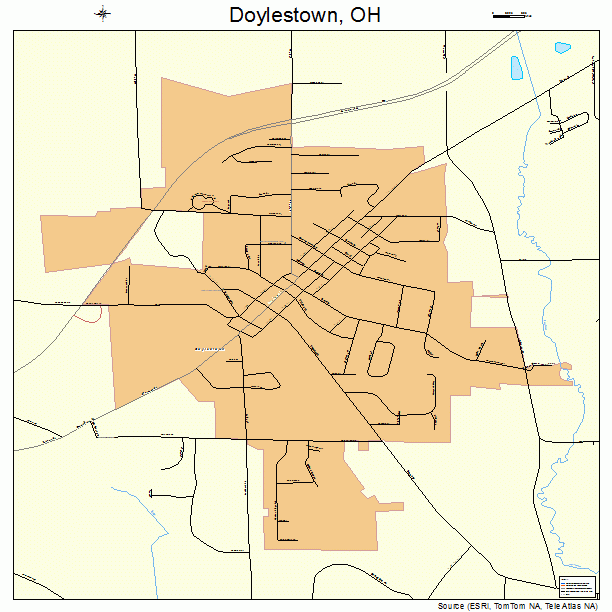 Doylestown, OH street map