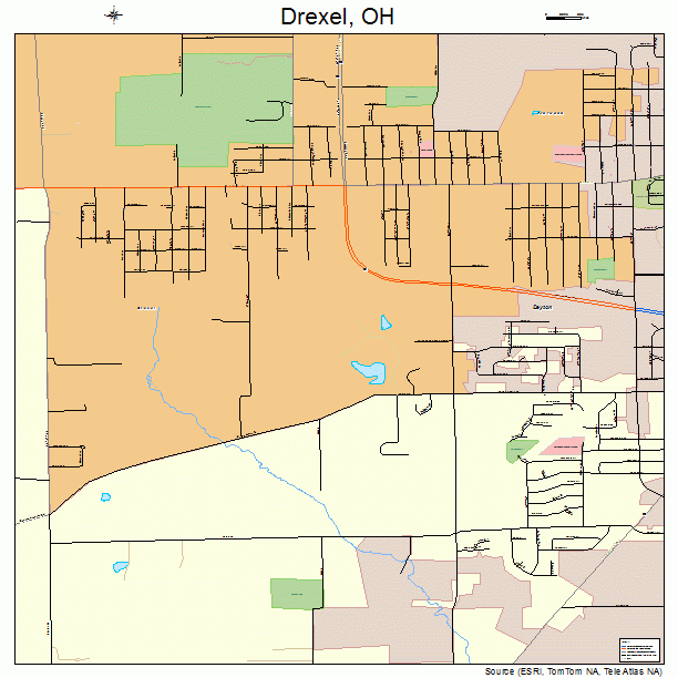 Drexel, OH street map
