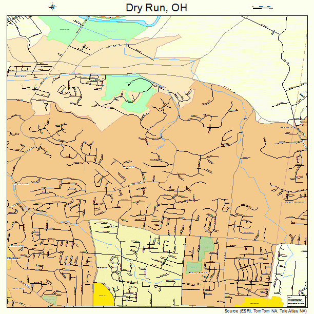Dry Run, OH street map