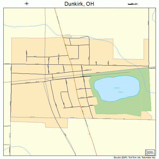 Dunkirk, OH street map