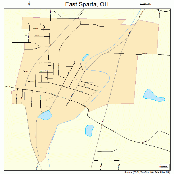 East Sparta, OH street map