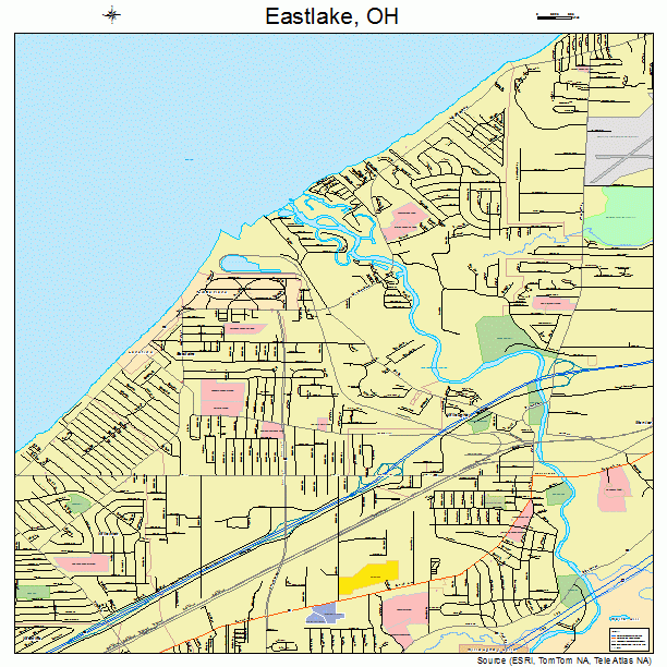 Eastlake, OH street map