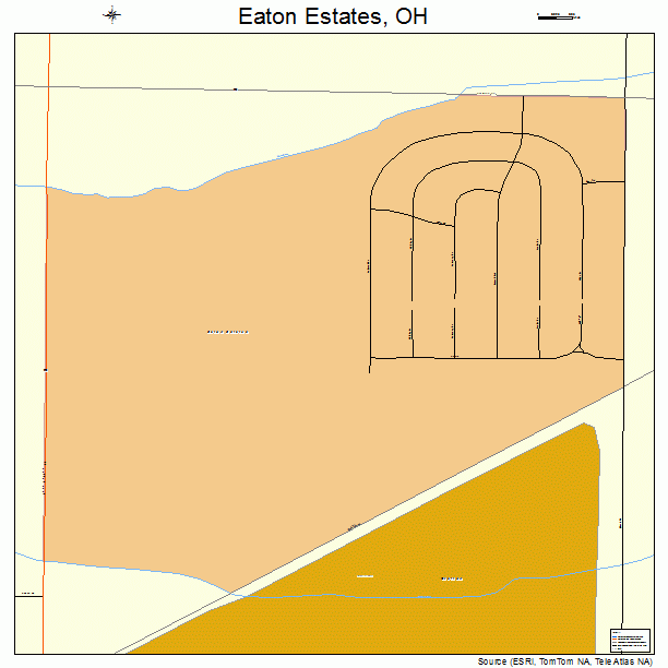 Eaton Estates, OH street map