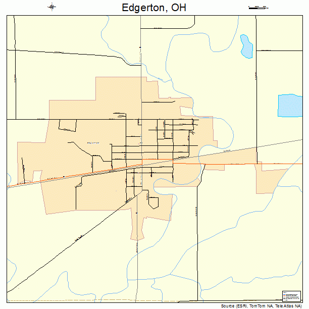 Edgerton, OH street map