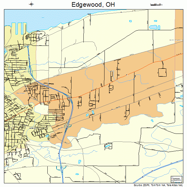 Edgewood, OH street map