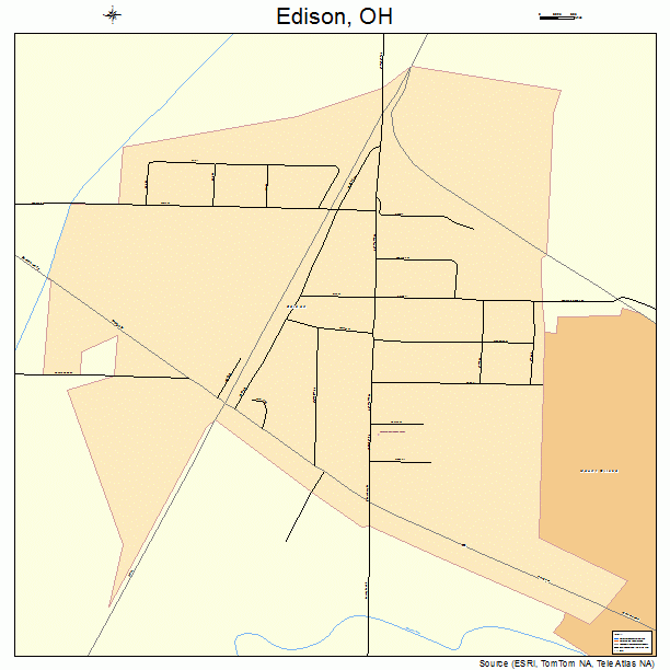 Edison, OH street map