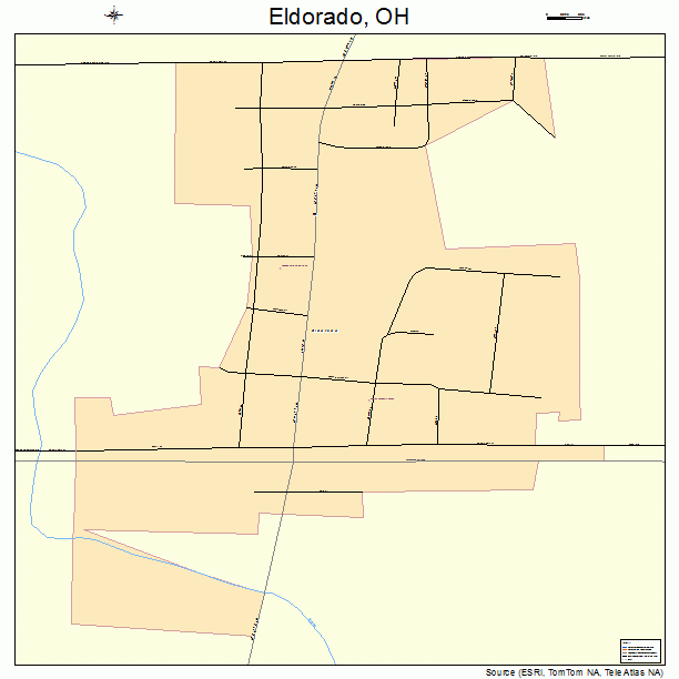 Eldorado, OH street map