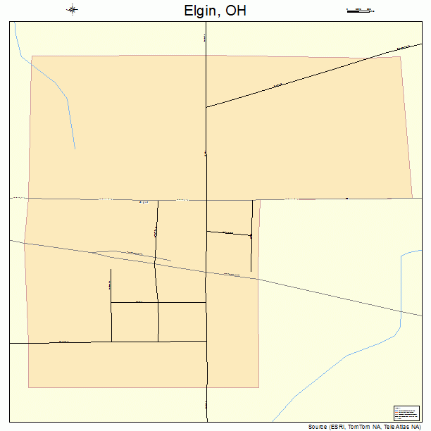 Elgin, OH street map