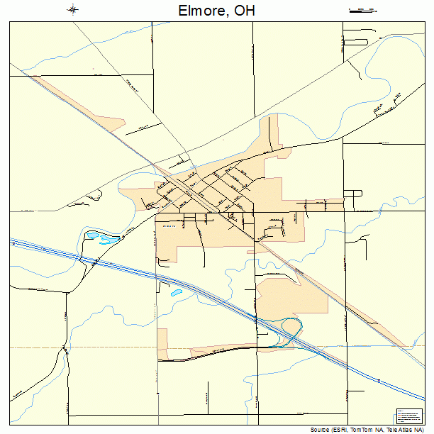 Elmore, OH street map