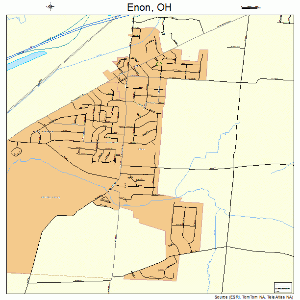 Enon, OH street map