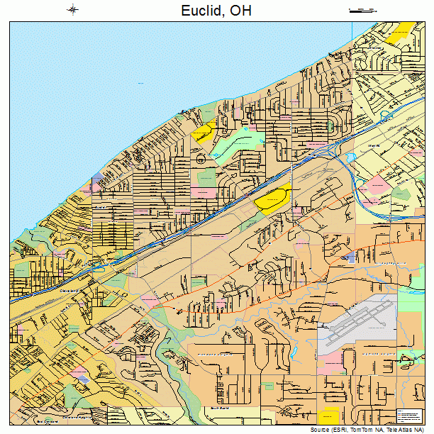 Euclid, OH street map