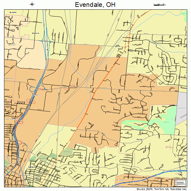 Evendale, OH street map