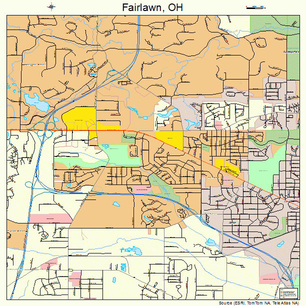 Fairlawn, OH street map