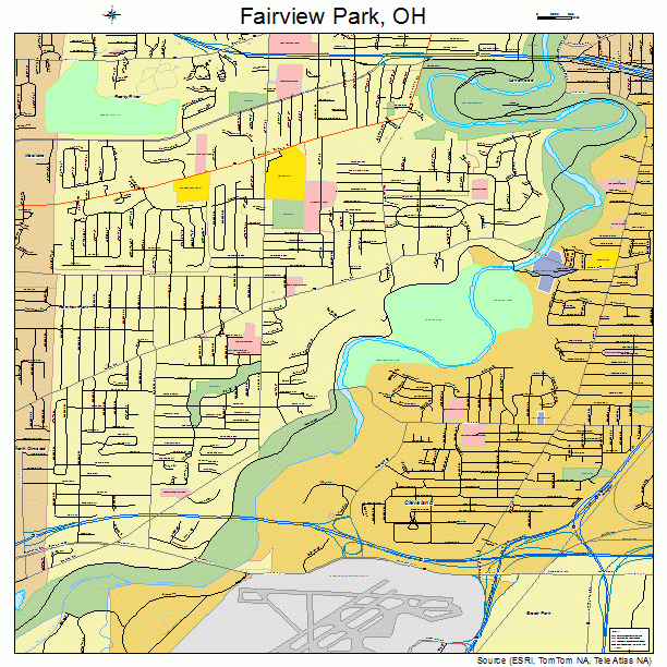 Fairview Park, OH street map