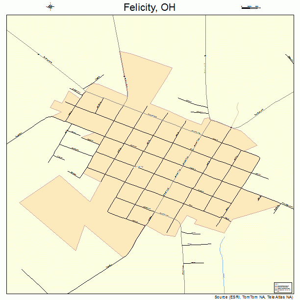 Felicity, OH street map