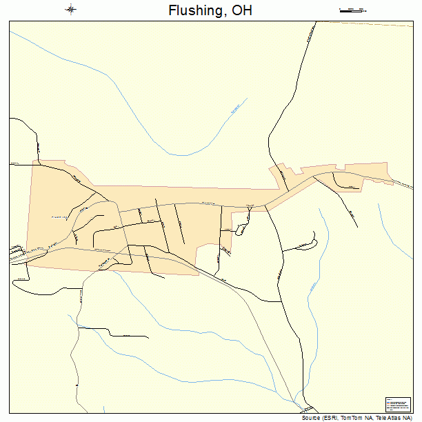 Flushing, OH street map