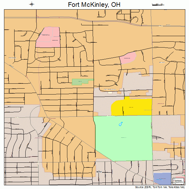 Fort McKinley, OH street map