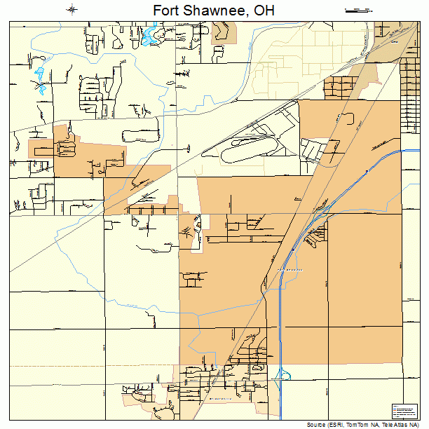Fort Shawnee, OH street map