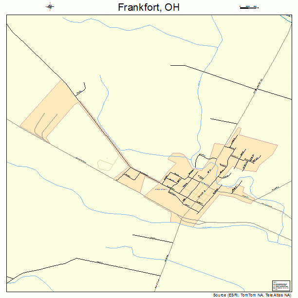 Frankfort, OH street map